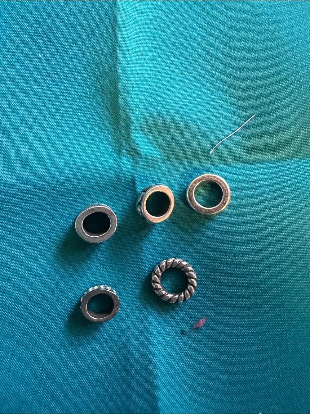 Brighton Silver Decorative Bead Spacers - Picture 2 of 2